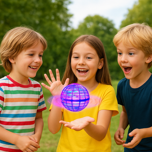 Leteći spiner - zabavna svtleća igračka za decu